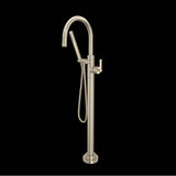 Rohl - Lombardia Single Hole Floor Mount Tub Filler Trim - Satin Nickel