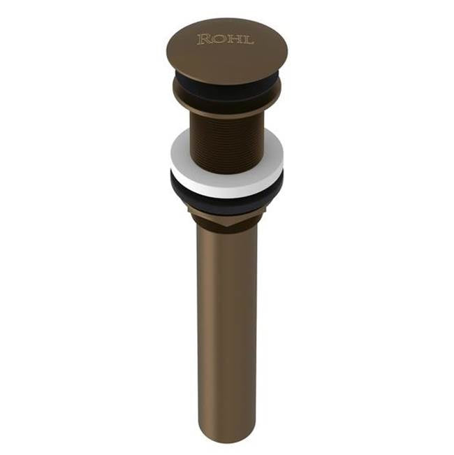 Rohl - Lavatory Push Drain Without Overflow - English Bronze