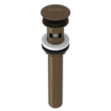 Rohl - Lavatory Push Drain With Overflow - English Bronze