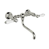 Rohl - Acqui Wall Mount Bridge Lavatory Faucet - Polished Nickel
