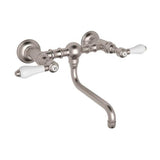 Rohl - Acqui Wall Mount Bridge Lavatory Faucet - Satin Nickel