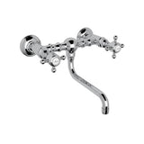 Rohl - Acqui Wall Mount Bridge Lavatory Faucet - Polished Chrome