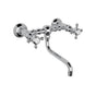 Rohl - Acqui Wall Mount Bridge Lavatory Faucet - Polished Chrome