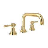 Rohl - CampoE Widespread Lavatory Faucet With U-Spout - Unlacquered Brass