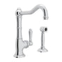 Rohl - Acqui Bar/Food Prep Kitchen Faucet With Side Spray - Polished Chrome