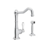 Rohl - Acqui Bar/Food Prep Kitchen Faucet With Side Spray - Polished Chrome