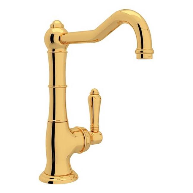 Rohl - Acqui Bar/Food Prep Kitchen Faucet - Italian Brass