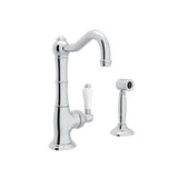 Rohl - Acqui Kitchen Faucet With Side Spray - Polished Chrome