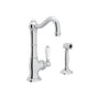 Rohl - Acqui Kitchen Faucet With Side Spray - Polished Chrome