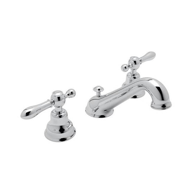 Rohl - ArcanaE Widespread Lavatory Faucet With C-Spout - Polished Chrome