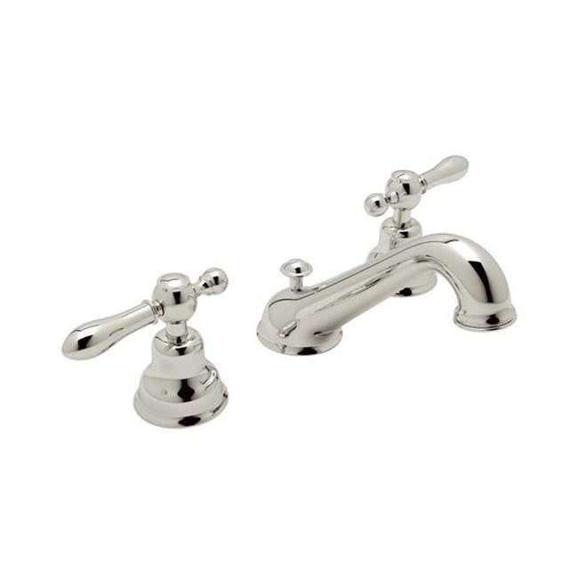 Rohl - ArcanaE Widespread Lavatory Faucet With C-Spout - Polished Nickel