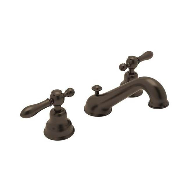 Rohl - ArcanaE Widespread Lavatory Faucet With C-Spout - Tuscan Brass