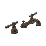 Rohl - ArcanaE Widespread Lavatory Faucet With C-Spout - Tuscan Brass