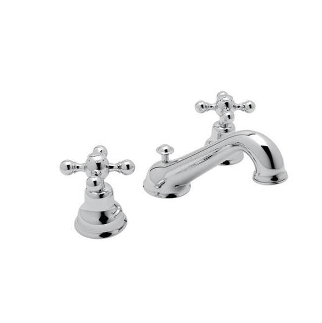 Rohl - ArcanaE Widespread Lavatory Faucet With C-Spout - Polished Chrome
