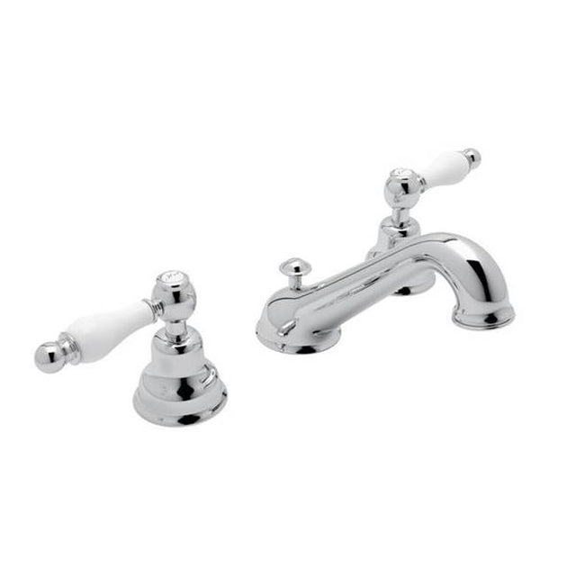 Rohl - ArcanaE Widespread Lavatory Faucet With C-Spout - Polished Chrome