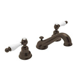 Rohl - ArcanaE Widespread Lavatory Faucet With C-Spout - Tuscan Brass
