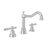 Rohl - ArcanaE Widespread Lavatory Faucet With Column Spout - Polished Chrome