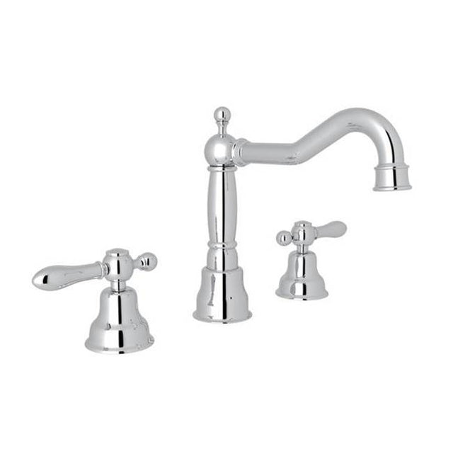 Rohl - ArcanaE Widespread Lavatory Faucet With Column Spout - Polished Chrome
