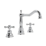 Rohl - ArcanaE Widespread Lavatory Faucet With Column Spout - Polished Chrome