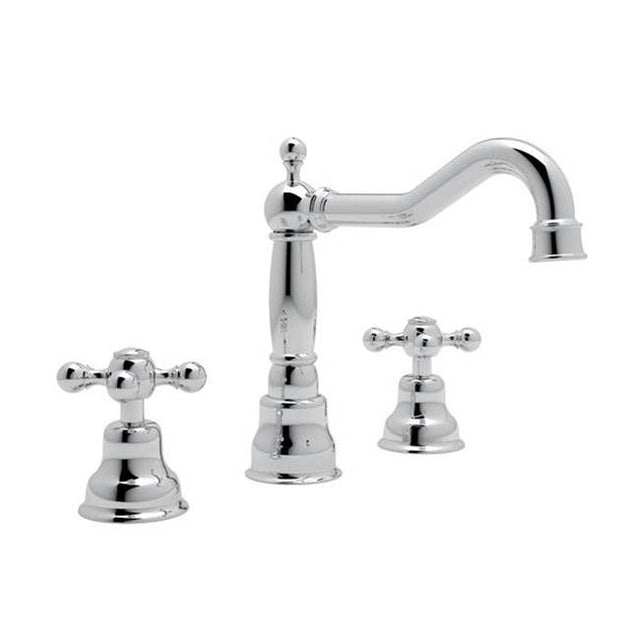 Rohl - ArcanaE Widespread Lavatory Faucet With Column Spout - Polished Chrome
