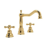 Rohl - ArcanaE Widespread Lavatory Faucet With Column Spout - Italian Brass
