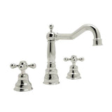Rohl - ArcanaE Widespread Lavatory Faucet With Column Spout - Polished Nickel