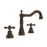 Rohl - ArcanaE Widespread Lavatory Faucet With Column Spout - Tuscan Brass
