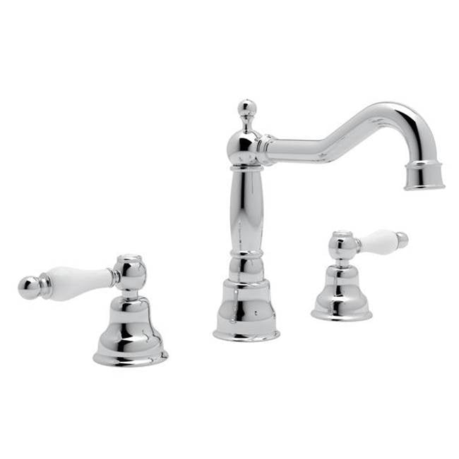 Rohl - ArcanaE Widespread Lavatory Faucet With Column Spout - Polished Chrome