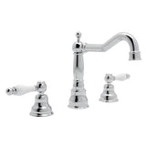 Rohl - ArcanaE Widespread Lavatory Faucet With Column Spout - Polished Chrome