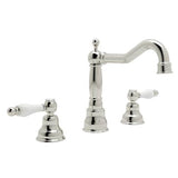 Rohl - ArcanaE Widespread Lavatory Faucet With Column Spout - Polished Nickel