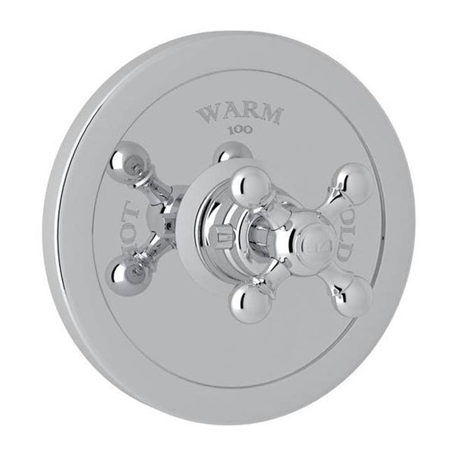 Rohl - ArcanaE 3/4'' Thermostatic Trim Without Volume Control - Polished Chrome
