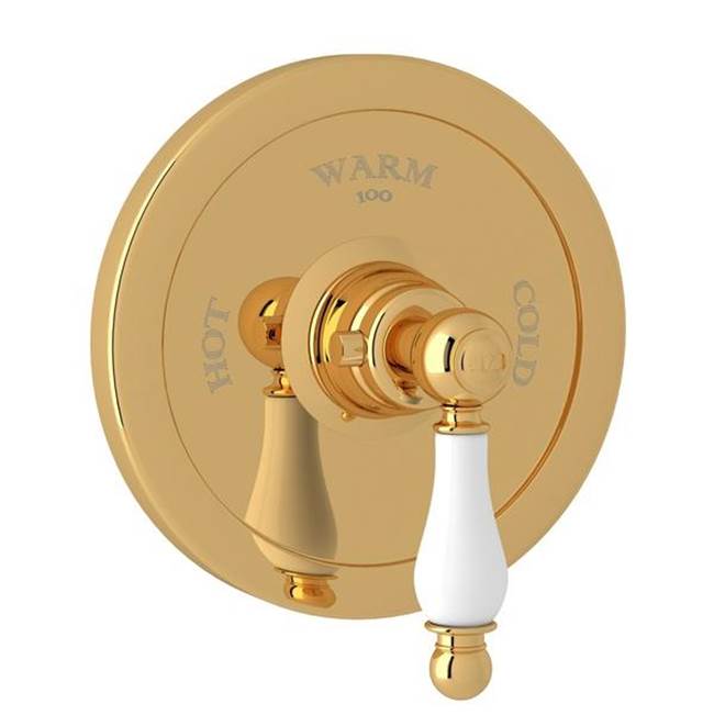 Rohl - ArcanaE 3/4'' Thermostatic Trim Without Volume Control - Italian Brass