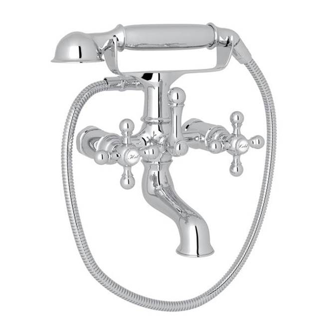 Rohl - ArcanaE Exposed Wall Mount Tub Filler - Polished Chrome