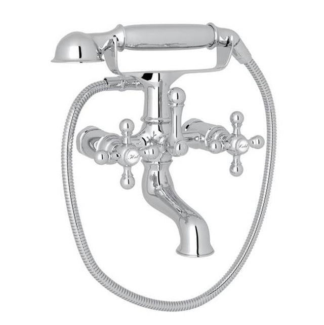 Rohl - ArcanaE Exposed Wall Mount Tub Filler - Polished Chrome