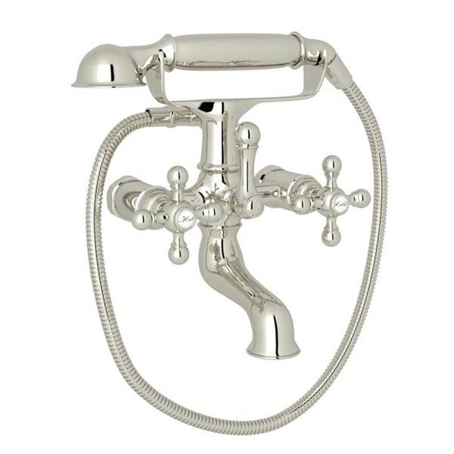 Rohl - ArcanaE Exposed Wall Mount Tub Filler - Polished Nickel