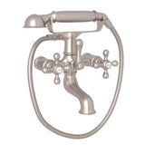 Rohl - ArcanaE Exposed Wall Mount Tub Filler - Satin Nickel