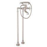 Rohl - ArcanaE Floor Mount Tub Filler - Satin Nickel