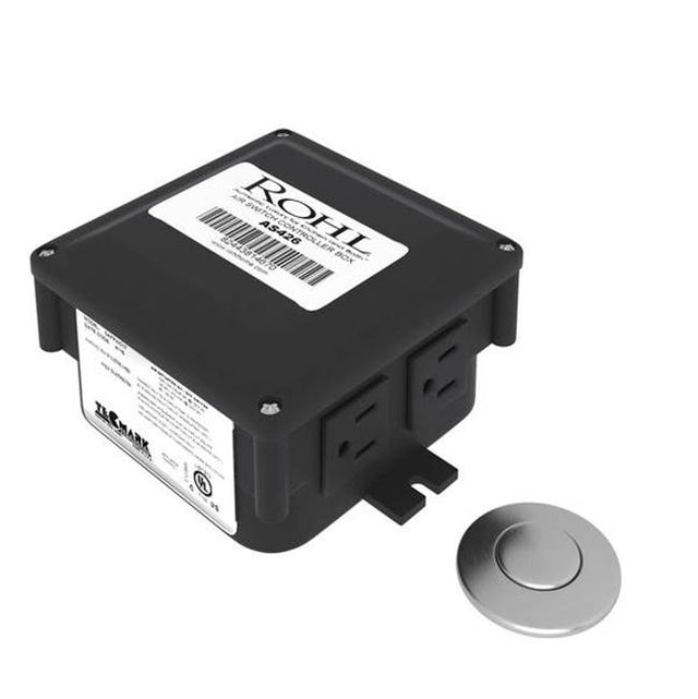 Rohl - Waste Disposal Control Box With Air Switch Button - Stainless Steel