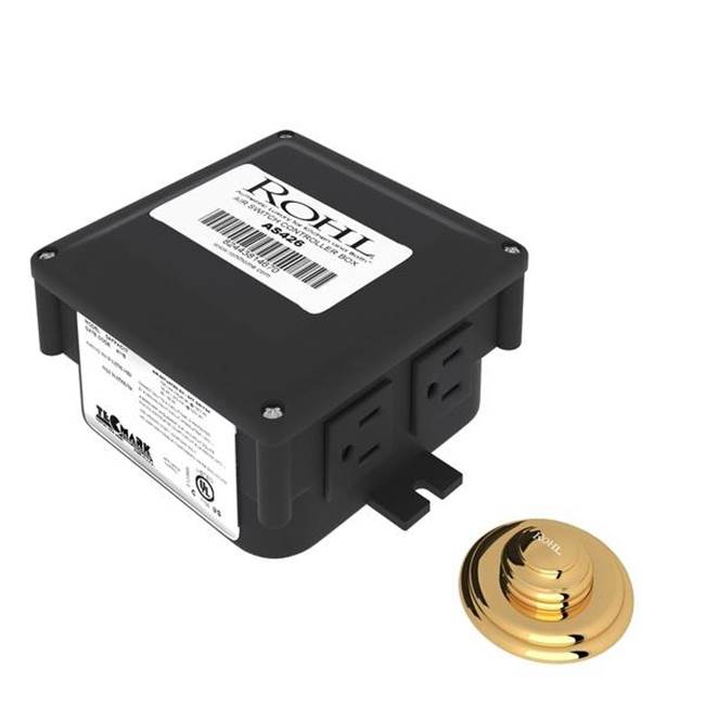 Rohl - Waste Disposal Control Box With Air Switch Button - Italian Brass