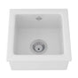 Rohl - LancasterE 15'' Single Bowl Fireclay Bar/Food Prep Kitchen Sink - White (WH)