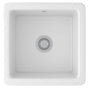Rohl - LancasterE 18'' Single Bowl Square Fireclay Bar/Food Prep Kitchen Sink - White (WH)