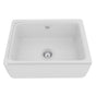 Rohl - LancasterE 24'' Single Bowl Farmhouse Apron Front Fireclay Kitchen Sink - White (WH)