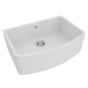 Rohl - WatersideE 30'' Single Bowl Farmhouse Bowed Apron Front Fireclay Kitchen Sink - White (WH)