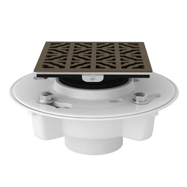 Rohl - PVC 2'' X 3'' Drain Kit With 3146 Petal Decorative Cover - English Bronze