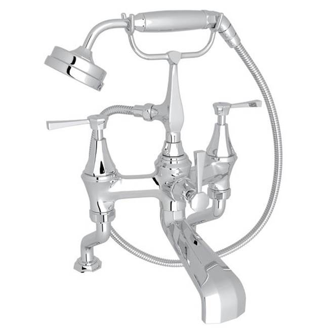 Rohl - DecoE Exposed Deck Mount Tub Filler - Polished Chrome