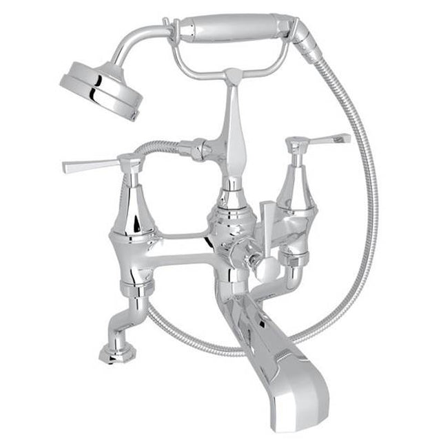 Rohl - DecoE Exposed Deck Mount Tub Filler - Polished Chrome