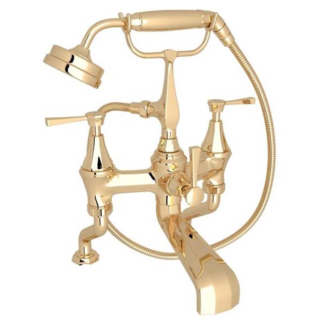 Rohl - DecoE Exposed Deck Mount Tub Filler - English Gold