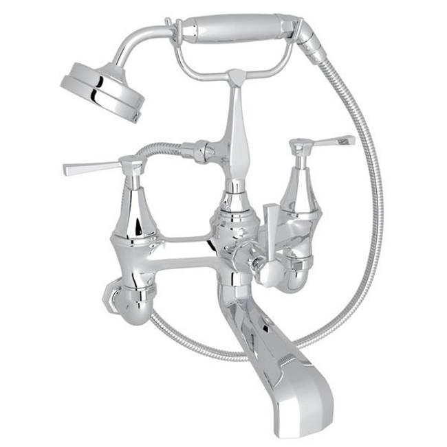 Rohl - DecoE Exposed Wall Mount Tub Filler - Polished Chrome