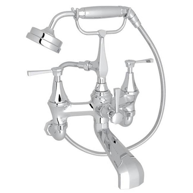Rohl - DecoE Exposed Wall Mount Tub Filler - Polished Chrome