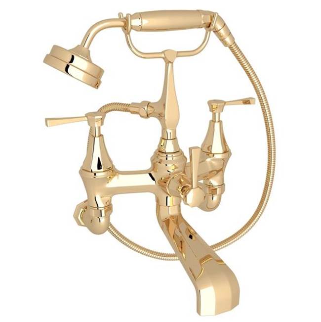 Rohl - DecoE Exposed Wall Mount Tub Filler - English Gold